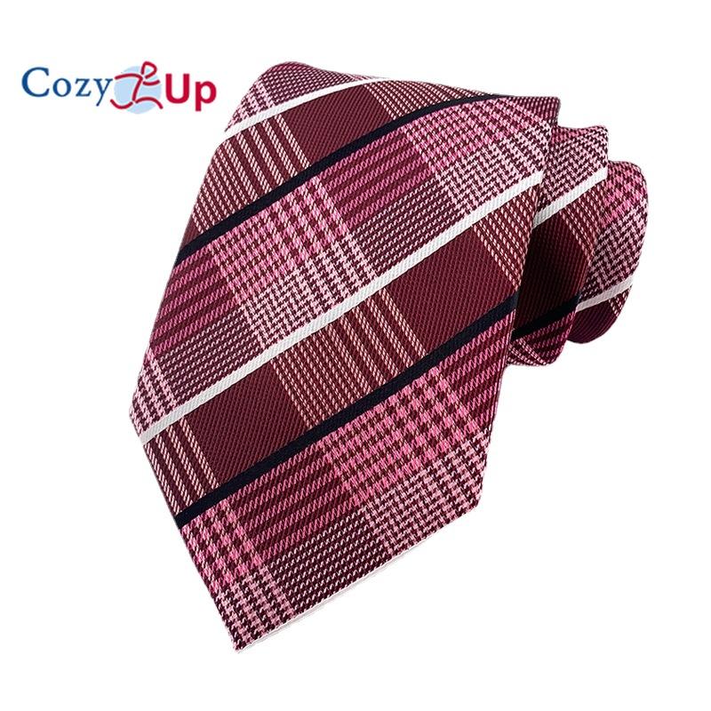3.15" Fashion Striped PaisleyTies Mens Plaid Flower Necktie for Wedding