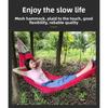 Hammock Outdoor Ice Silk Mesh Swing with Bent Rod Anti-Rollover Camping Travel Supplies