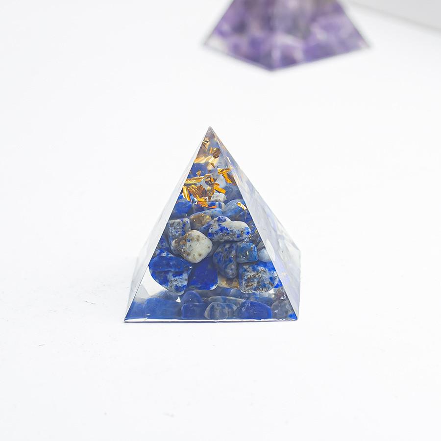 Geometric Crystal Geometric Pyramid Decor For Home Office Gift With Unique Mineral Stones