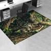 Forest Owl Theme Office Carpet Chair Mat Oversized Rug for Home Decor, Sofa Mat, Office Flooring Gift, Suitable for Bedroom, Living Room