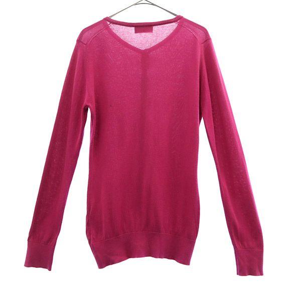 JOHN SMEDLEY Long sleeve knit cardigan S pink Women Used