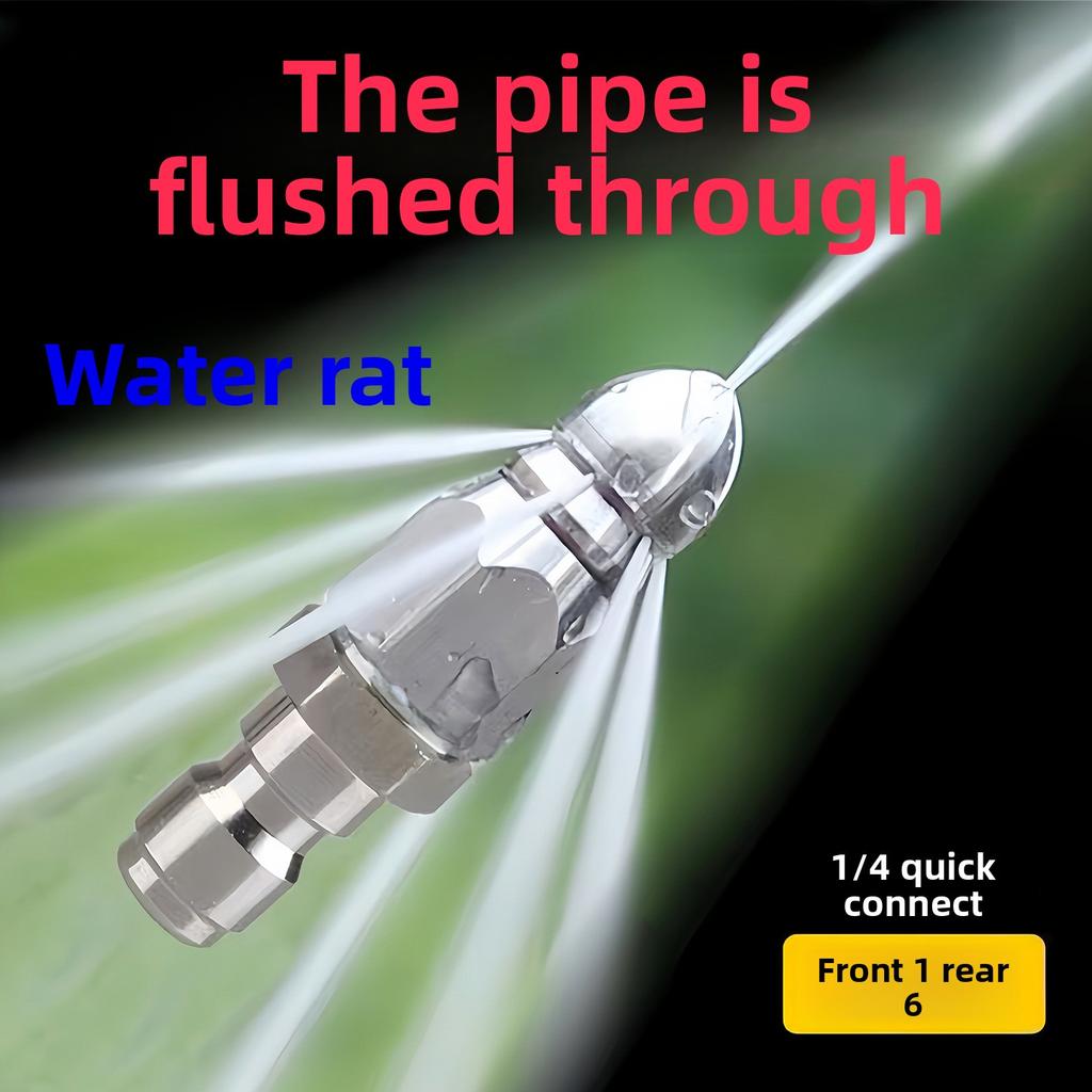 High-pressure Pipe Flushing Nozzle for Rapid Sewer Unblocking