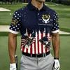 2026 Independent Station Summer Men's Casual Lapel POLO Shirt 3D Digital Printing Men's Outdoor POLO Shirt