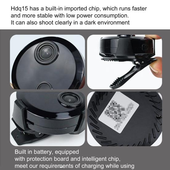 HDQ15 Mini Camera Night Vision Long Standby Time USB Charging High-definition Home Camera