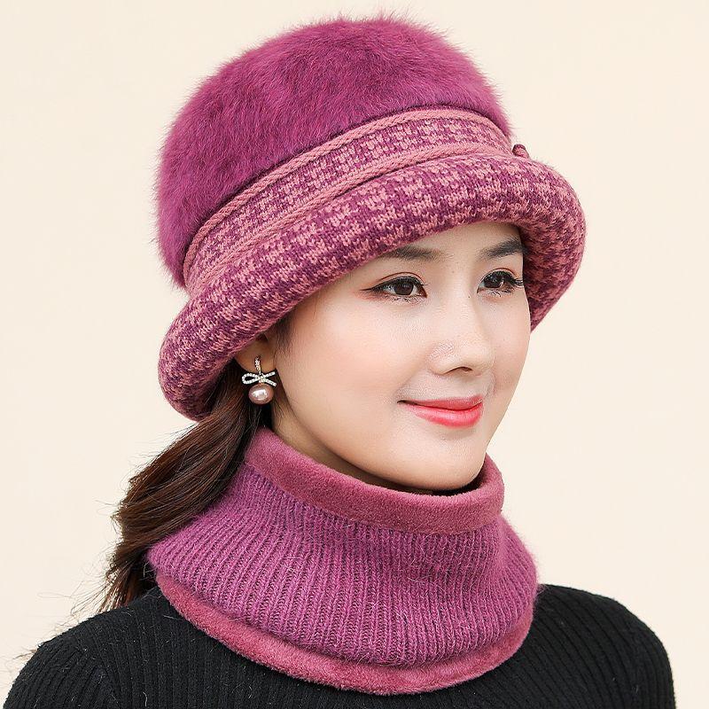 Fur Mink And Hot Fox Ball Cap Winter Hat Women Hat Girl Knitted Hats Skullies Beanies Brand New Thick Female Cap
