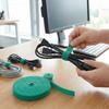 10M/Roll Double Side Hook and Loop Tape 10/12/14.5/20mm Green Garden Tape  Cable Management