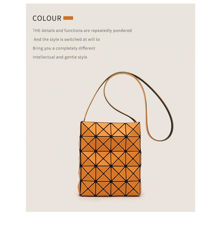 2024 Geometric Rhombus Mini Tote & Shoulder Messenger Bag