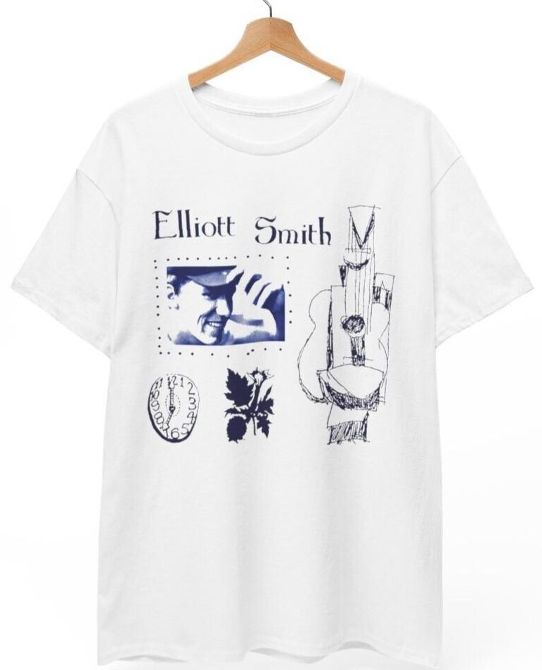 

Elliott Smith Fan Art Tribute T-Shirt, Unisex Tee XL