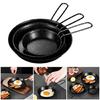 3Pcs Portable Frying Pans with Removable Handle Nonstick Skillets Light Weight Grill Pans Cookware for Camping Travel