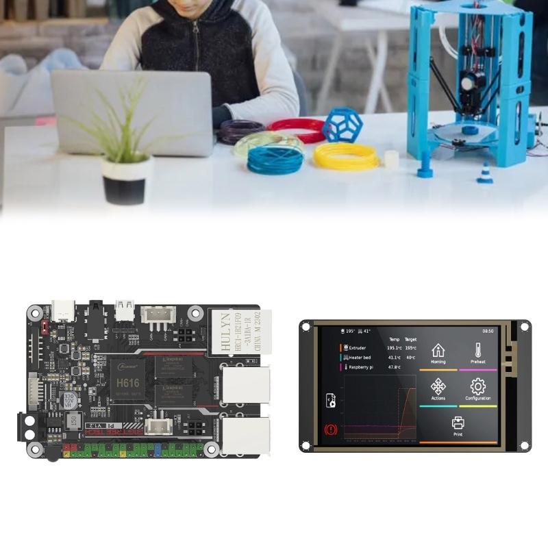 3D tiskárna Pi V1.2 + TFT35 SPI V2.1 řídicí deska, sada SPI LCD displeje, čtyřjádrový 64bitový procesor ARM CortexA53 1,5 GHz