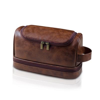 Toiletry Large Leather Travel Pouch Bag with Hanging Travel Essential Dopp Shaving Grooming Gift for Shaving Kit Men's Bag, Hook, Kit, Men's Kit, Dad,