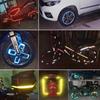 15 mm/30 mm DIY reflekterende klistremerker for biler, motorsykler, elektriske sykler, hjelmer, refleksremser Sikkerhetsadvarsel felgdekaltape