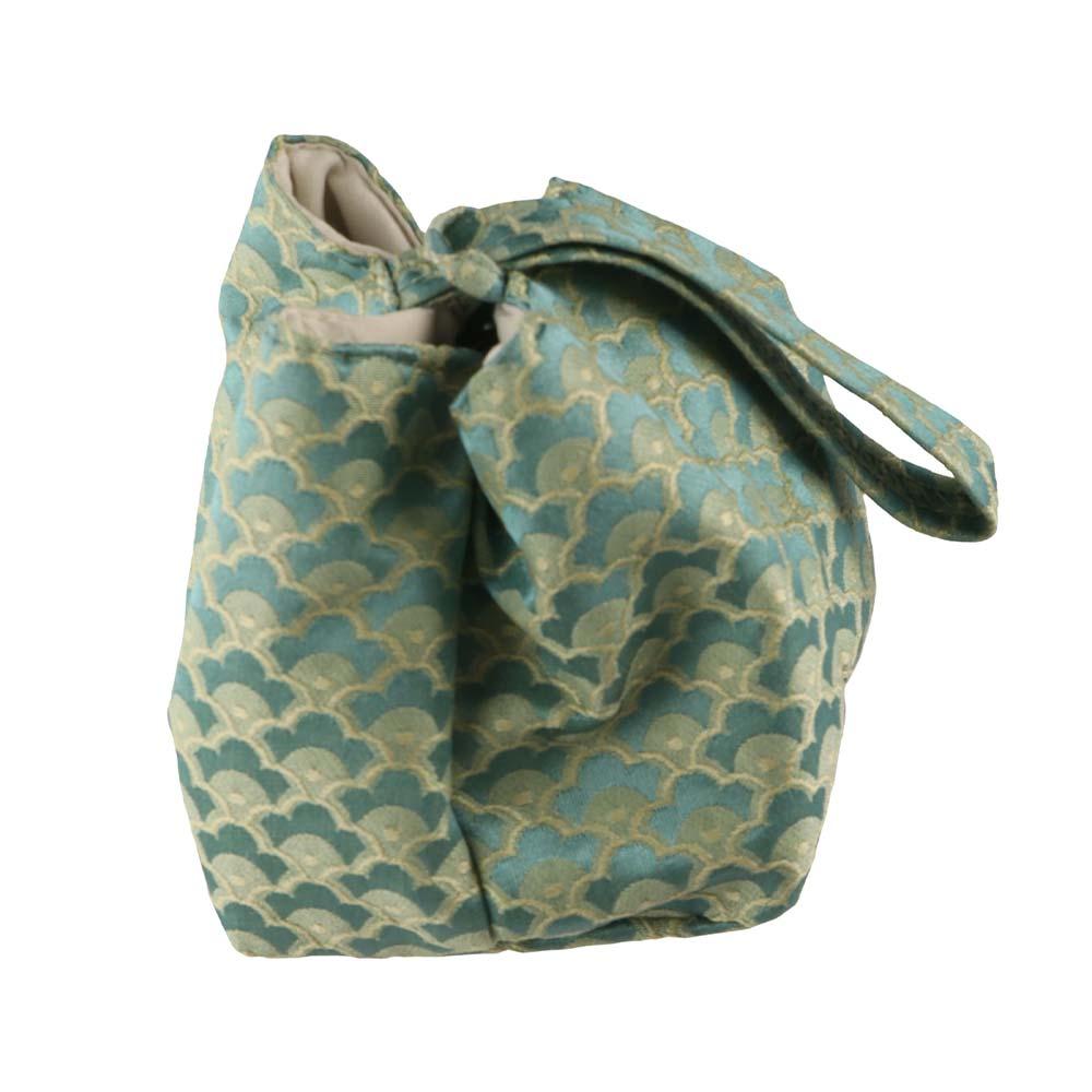 Chinese Style Teacup Drawstring Cloth Pouch Breakage-proof Portable Teaware Storage Bag Print Multifunctional