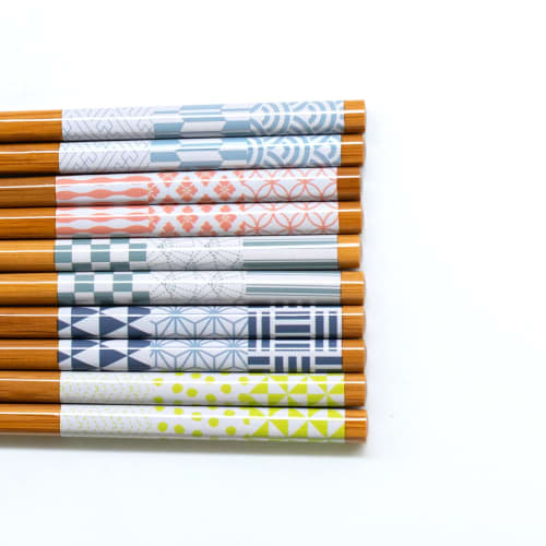 Wakasa Lacquer Chopsticks, Non-Slip, 22.5cm, Set of 5, for Guests, Made of Bamboo, Clank-Clunk Style, Made in Japan, Product Number 265090