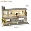Abandoned Ruined Buildings MOC WW2 Pubg Military Base DIY Scenes Building Blocks Set Parts for Army Soldier Figures Boys Toys
