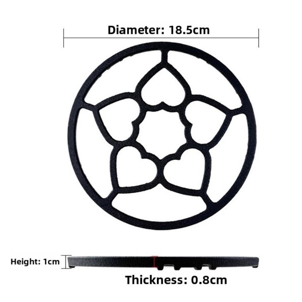 Cast Iron Gas Stove Stand Universal Fit Easy to Install Milk Pot Holder Anti-slip Design Thicken Cooktop Rack Kitchen Gadgets