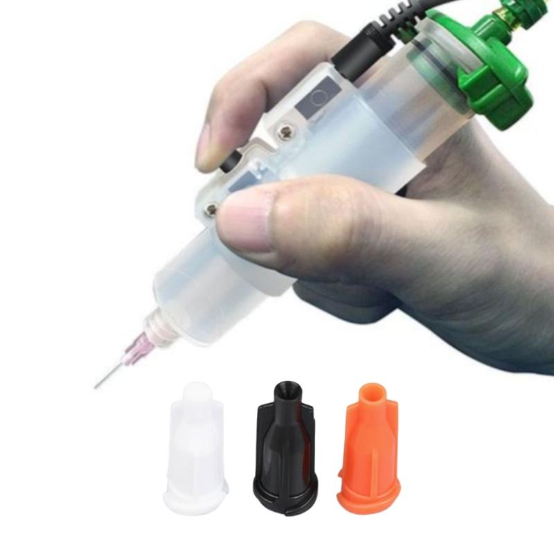 100pcs Syringes Tip Featuring Sturdy Plastic Construction For Precise Glues Control In Black White Orange Various Color Option