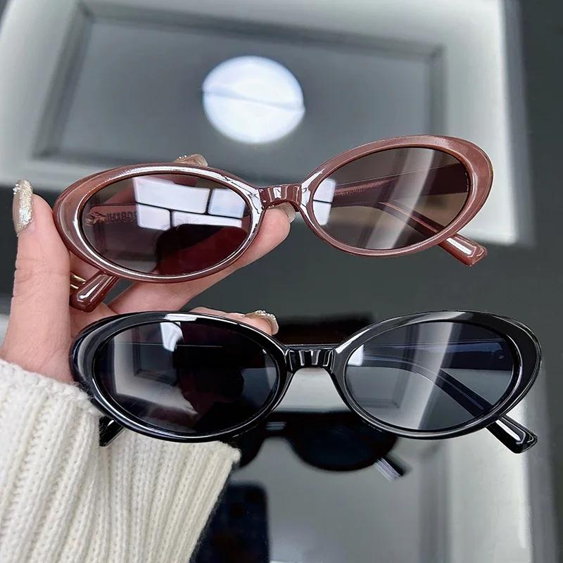 Oval Classic Vintage Sunglasses for Women Men Brand Designer Style Retro Sun Eyeglasses Women Male Fashion Frame Mirror Gradient Oculos De Sol