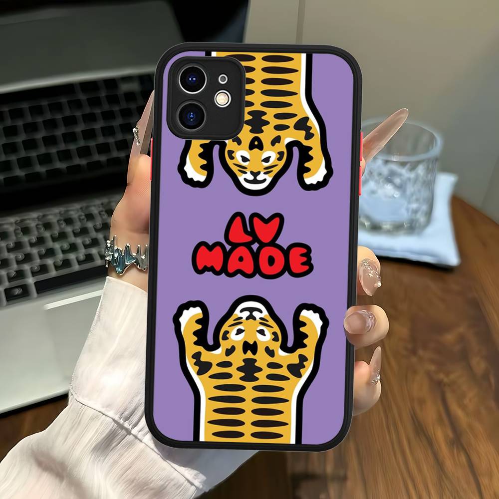 Fashion H-Human M-Made For IPhone Air 16 15 14 Plus 13 12 11 Pro Max Matte Cover Jelly Shockproof Phone Case