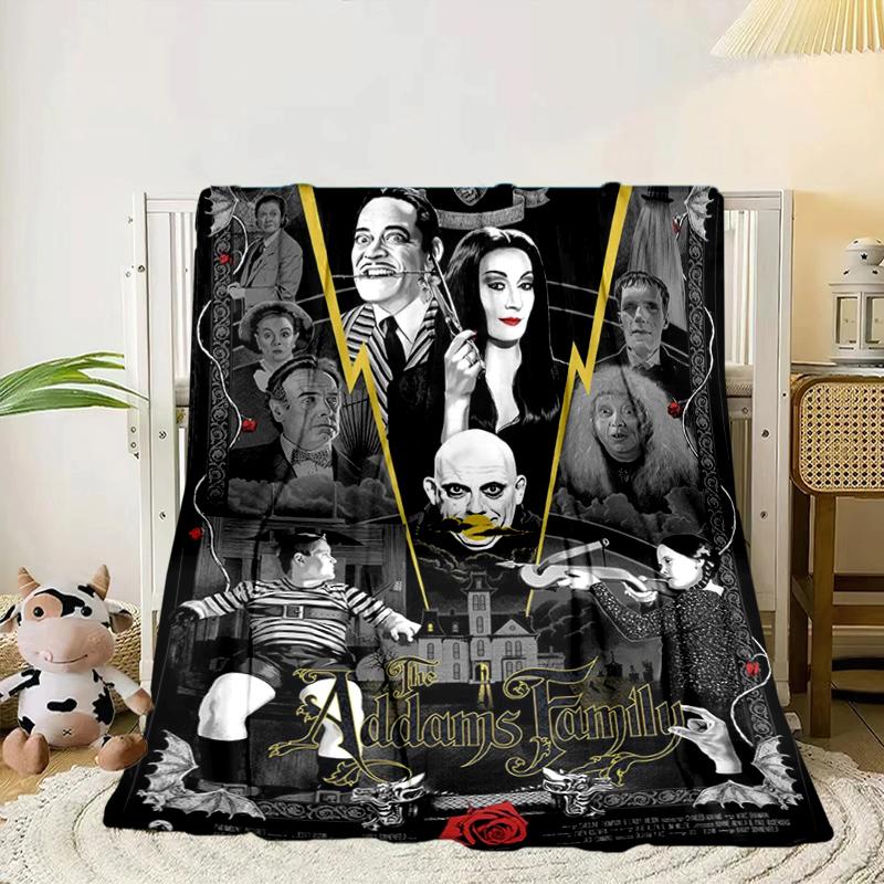 Gothic Adams Blanket Flannel Blanket for bed, sofa, Camping, Hiking, Picnic Essentials, gift for family Fan gifts