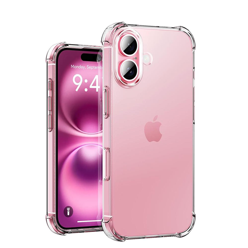 

Jaspever Silicone Soft Shockproof Case For iPhone 17 Air 16 15 14 11 Pro Max Plus Transparent Clear Cover Ultra Thin Shell iPhone 13 mini