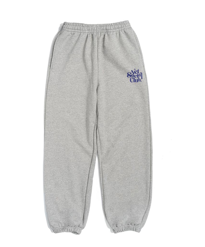 NET SOCIAL CLUB Curly Logo Jogger Pants (Melange)