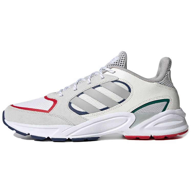 Adidas Neo 90S Valasion Comfortable Fabric Slip-Resistant Wear-Resistant Low-Top Casual Running Shoes Men sneaker Gray Red EG8401