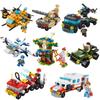 Granular Assembling Street View Building Block Children'S Educational Toys Diy Assembling Building Block Car Boys And Girls Military Building Block