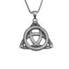 Necklace Retro Fashion Viking Celtic Men's Triangle Knot Pendant