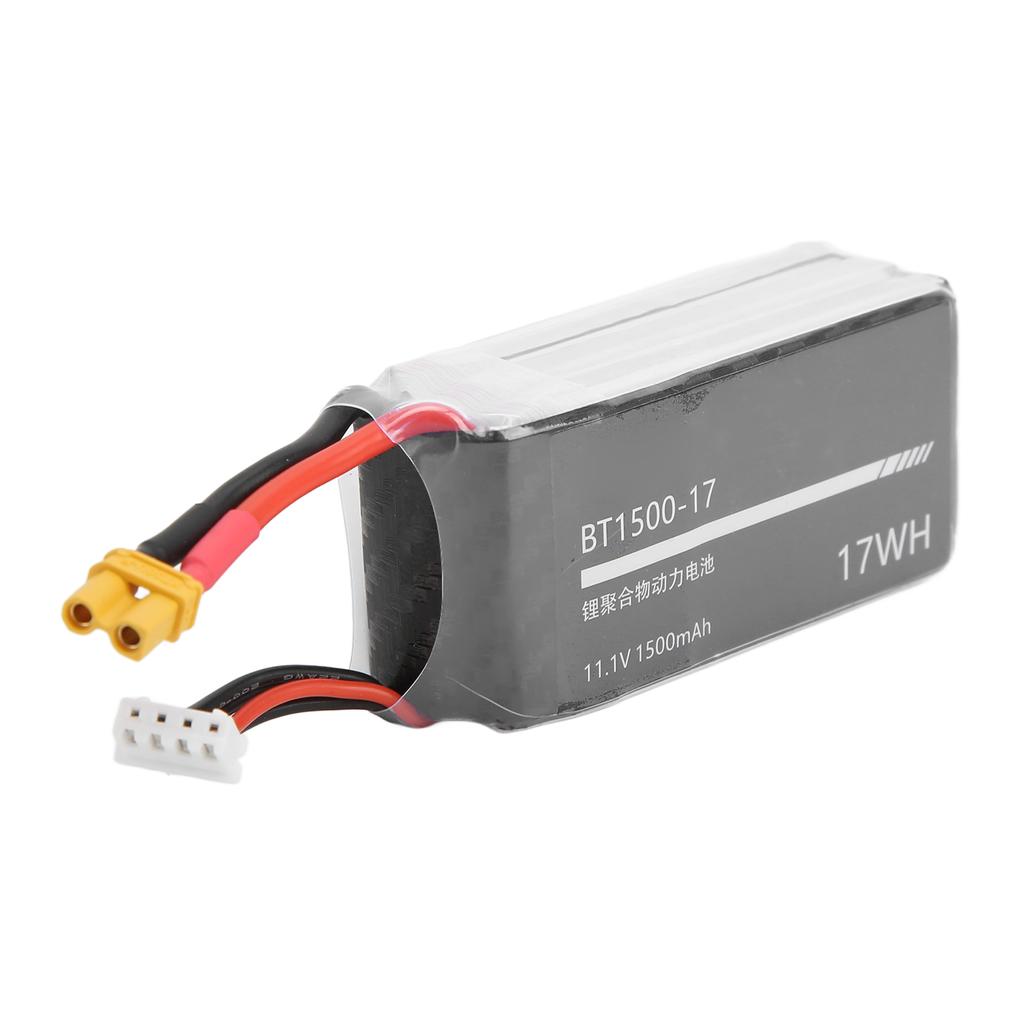 RC 1500mAh Lipo Battery 11.1V Provide Strong Power XT30 Output Plug Durable 3s Lipo Battery for RC