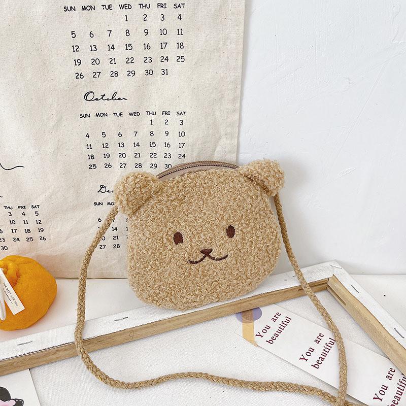 Adorable Plush Kids Shoulder Bag Cute Cartoon Design For Boys And Girls Toddler