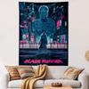 Blade Runner Retro Poster Tapestry Wall Hanging, Sci-Fi Noir Classic Art, Cyberpunk Wall Decor for Bedroom Living Room