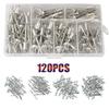 120Pcs Manual Riveter Set Heavy Duty Pressure Rivet Nut Tool Kit Manual Riveter  DIY Projects