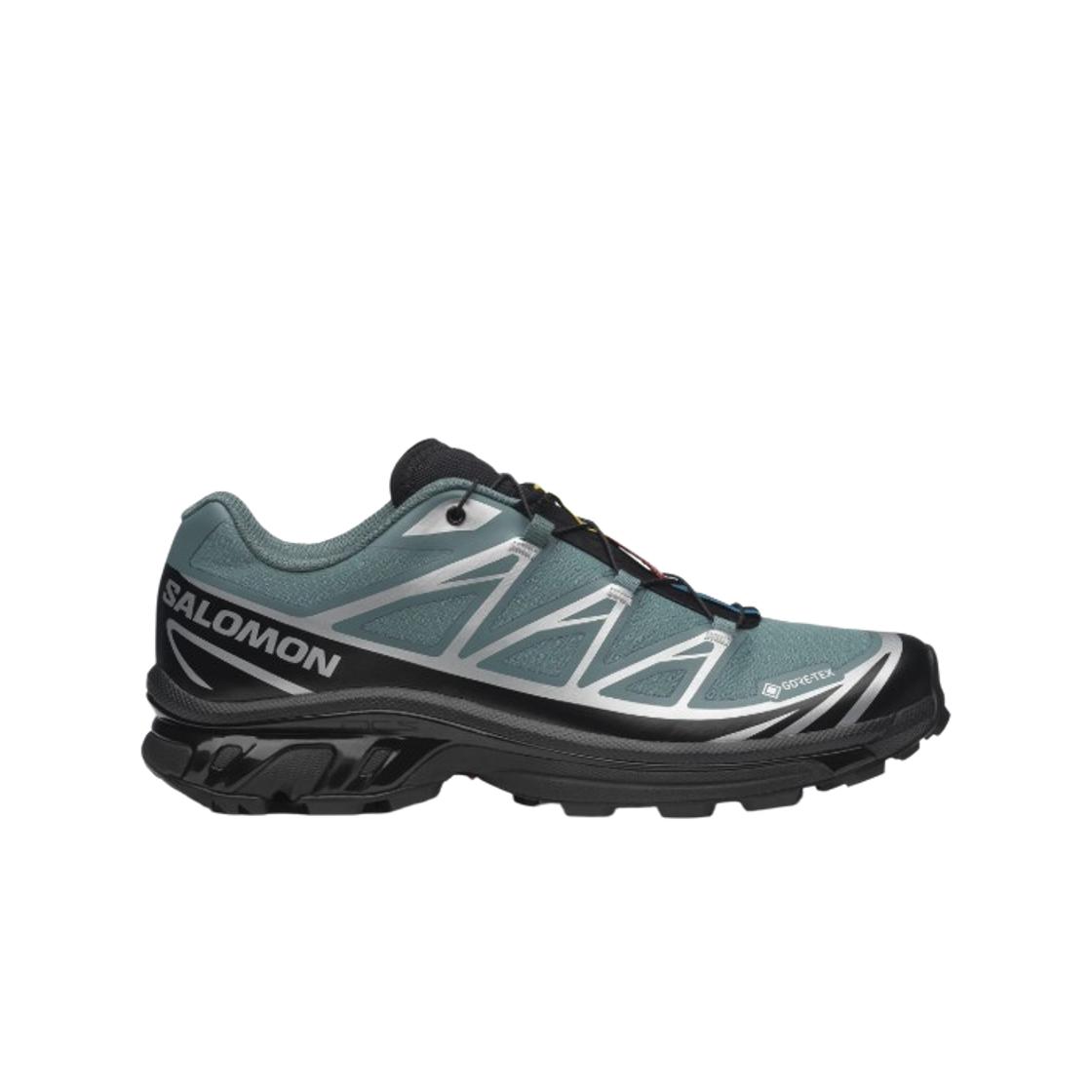 Salomon XT-6 GORE-TEX North Atlantic Унисекс Кроссовки Бирюзово-Черные Обувь-Серебристый L47861500 42⅔