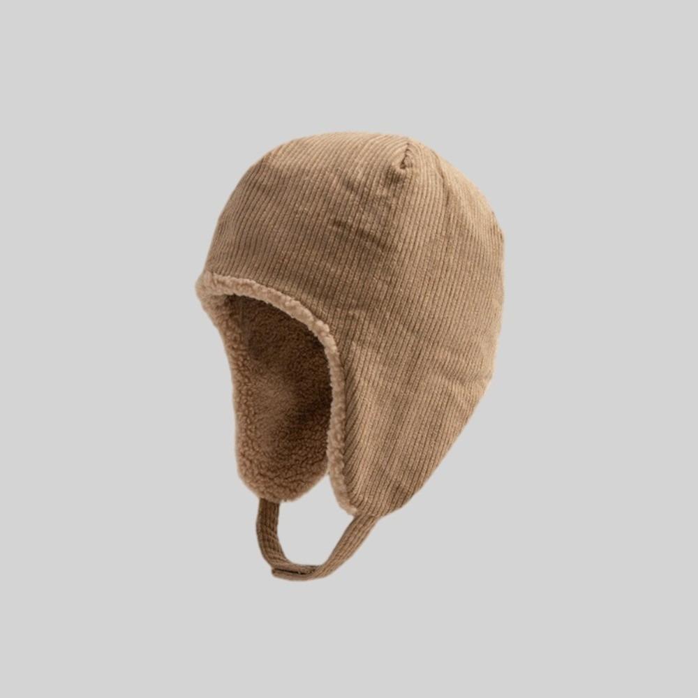 New Warm Lei Feng Hat Lamb Down Windproof Ear Protection Hat Coldproof Double Sided Wearable Pullover Cap Gift