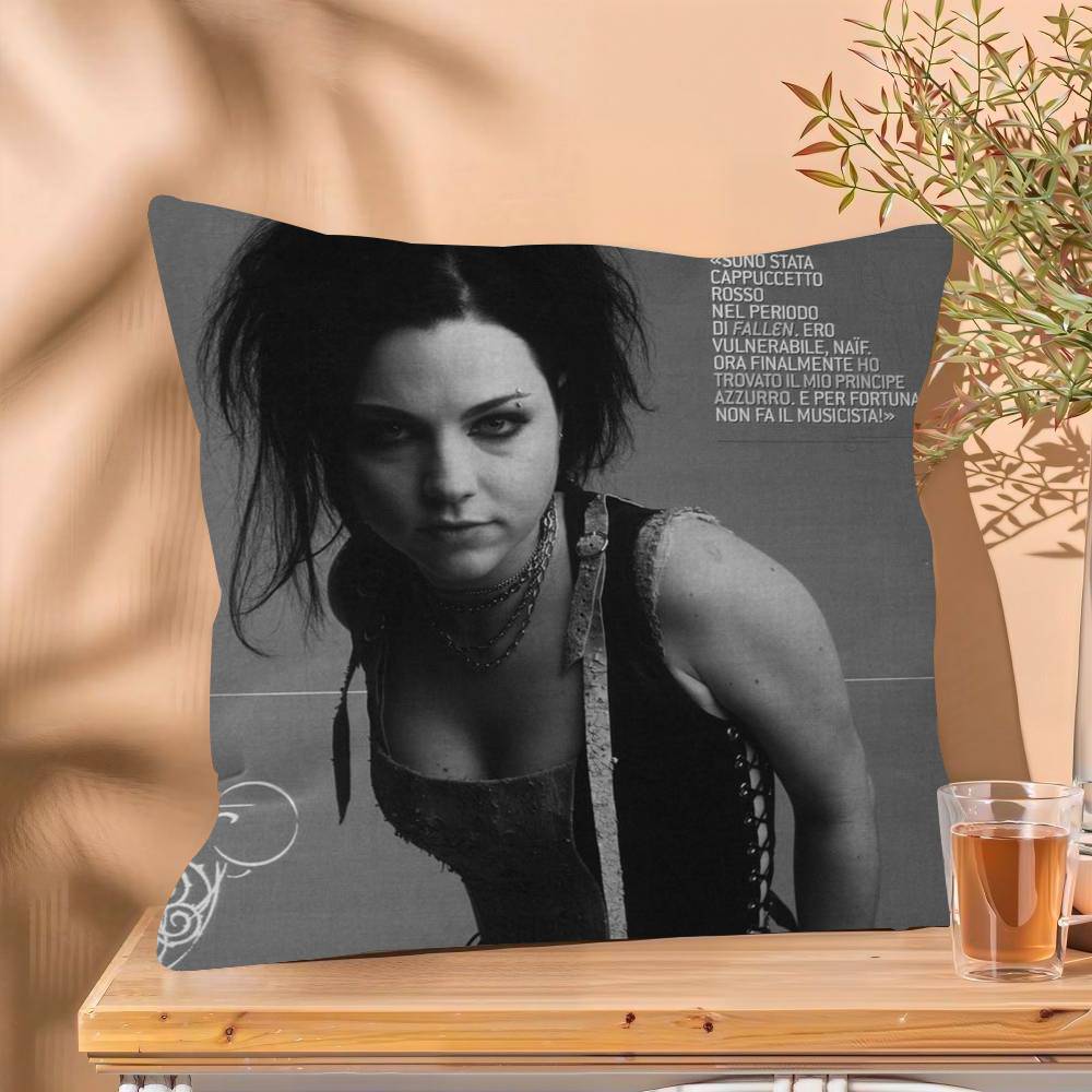 PC Evanescence Band Cushion Cover Car Throw Pillow Case For Sofa Car Christmas Gift
