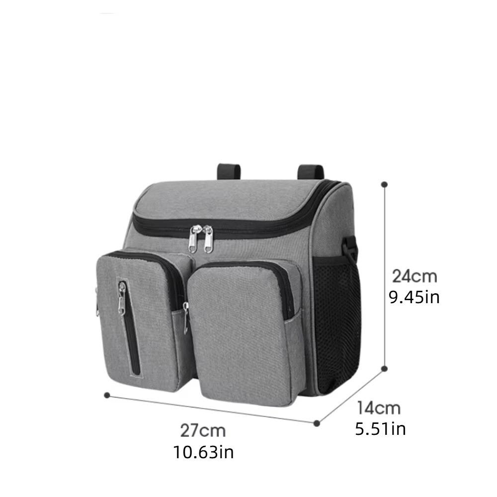 Waterproof Mommy Shoulder Bag Multi-Pocket Multifunctional Stroller Storage Hanging Bag Large Capacity Oxford Cloth