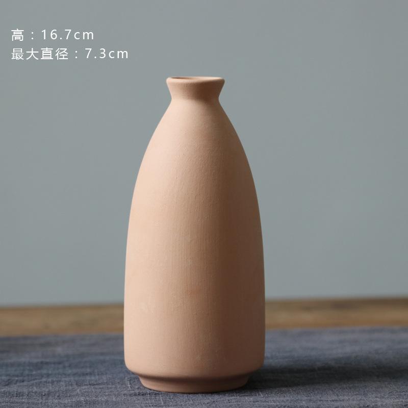 Unglazed Ceramic Vase Nordic Minimalist, Creative DIY Pottery for Home Decor, White Bisque Flower Holder Photo Prop