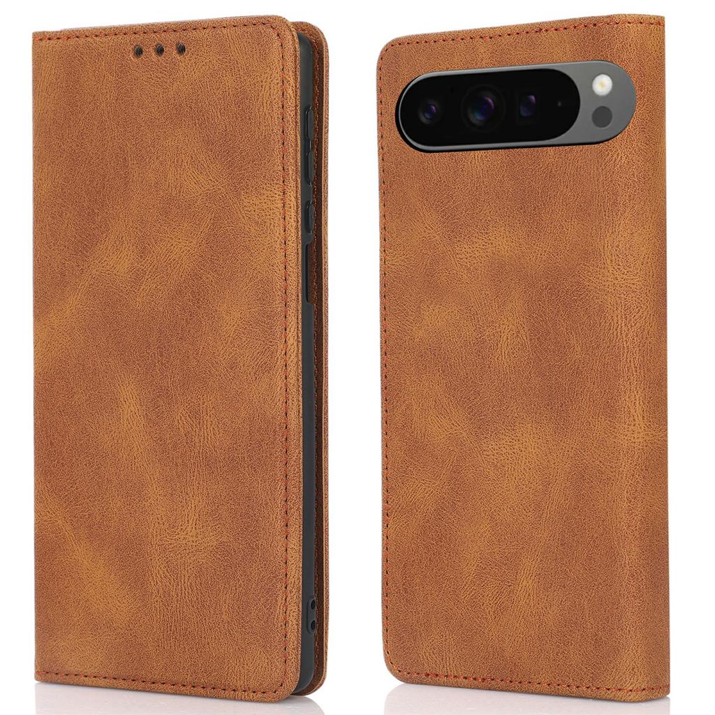 For Google Pixel 10 Pro XL/Pixel 9 Pro XL Case Wallet Magnetic Closing Leather Flip Phone Cover