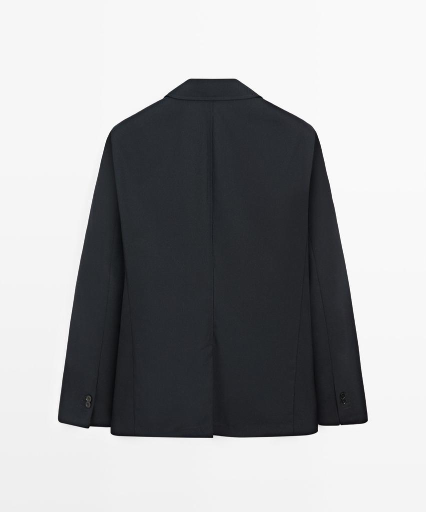 Massimo Dutti Cool Wool Textured Blazer