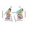 Resin Garden Bird Sculpture Cute Small Animal Model Durable Bird Statue  Outdoor Patio Porch