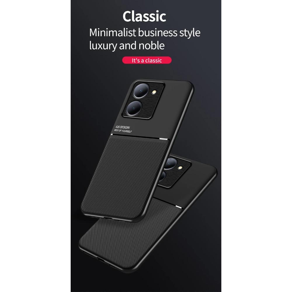 Armor Silicone for VIVO V29 5G Case Ochranný kryt pro VIVO V29 Lite V29e V27 V25e V25 Vestavěný magnetický držák do auta Kryt držáku na telefon odolný proti nárazům