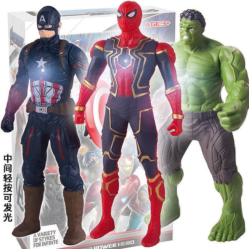 Estatua Modelo Coleccionable de 17cm del Capitán América, Spider-Man, Iron Man Regalo para Niños