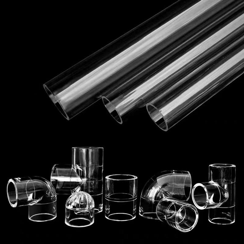 DIY Clear Aquarium Skimmer Acrylic Lily Pipe Spin Surface Inflow Outflow Water Plant Tank Filter Cleaning Fish Tank Accessories