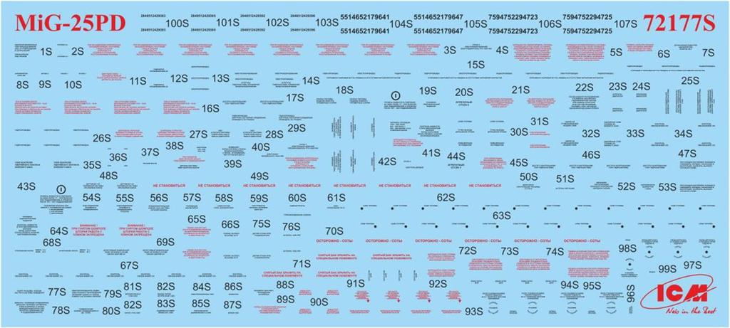 ICM scale Soviet Air Force PD plastic model kit 72177 1/72 MiG-25