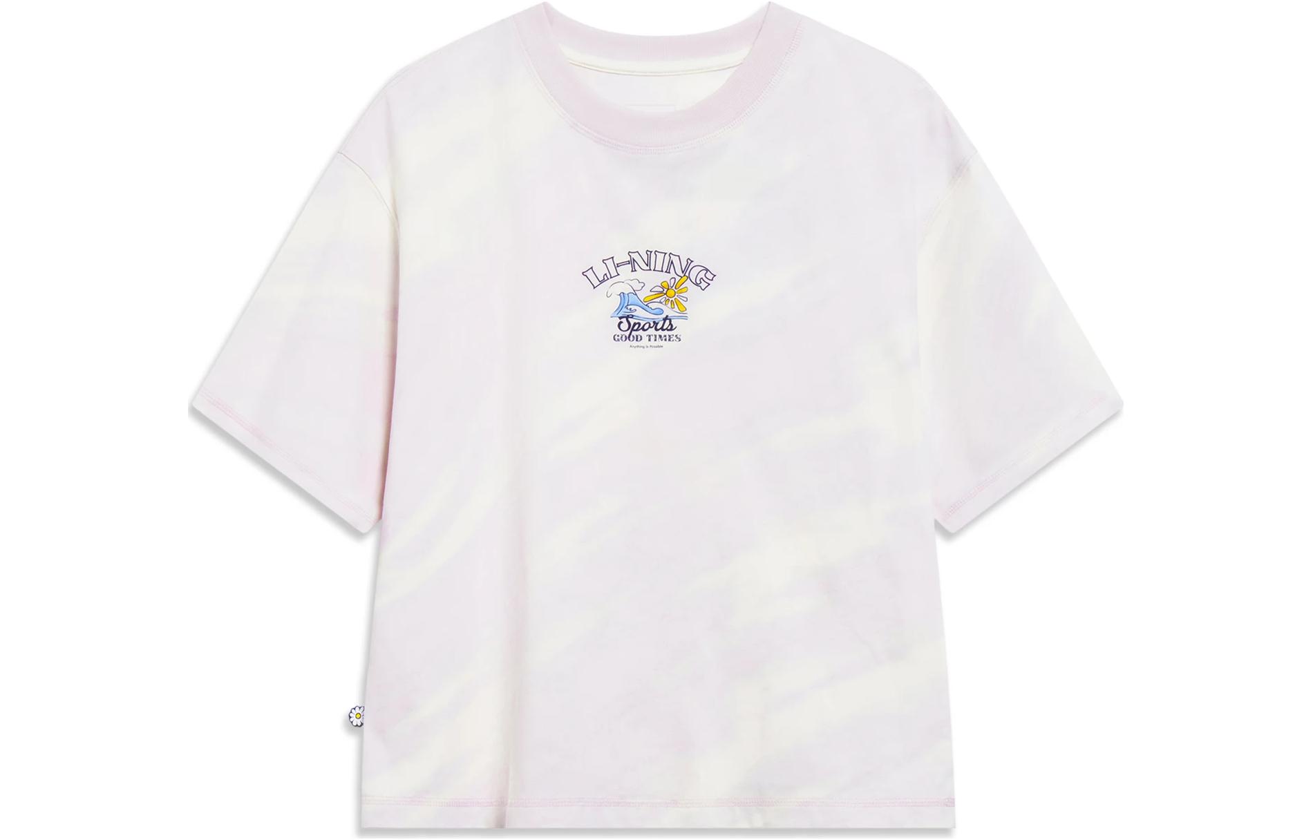 Li Ning Sports Trendy Collection T Shirts Women s Vero Rose Purple Crew Neck Moderate Straight Fit AHST194-6 S