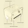 Pet Bird Bath Tub Transparent Bathing Tub Parrot Bathtub Parrot Shower Box Bathtub with Bottom Drawer