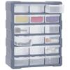 Organisateur multi-tiroirs - VIDAXL - 18 tiroirs - Transparent - 38x16x47 cm - Plastique résistant