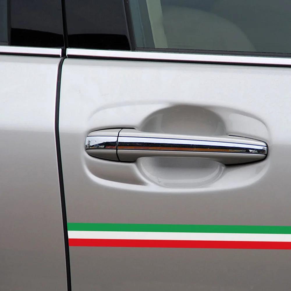 40 X1,5 Cm PVC Italia Bandiera Lunga Striscia Adesiva Decalcomania Distintivo Colore Vivace Adesivo Universale per Auto Styling Auto Accessori Auto