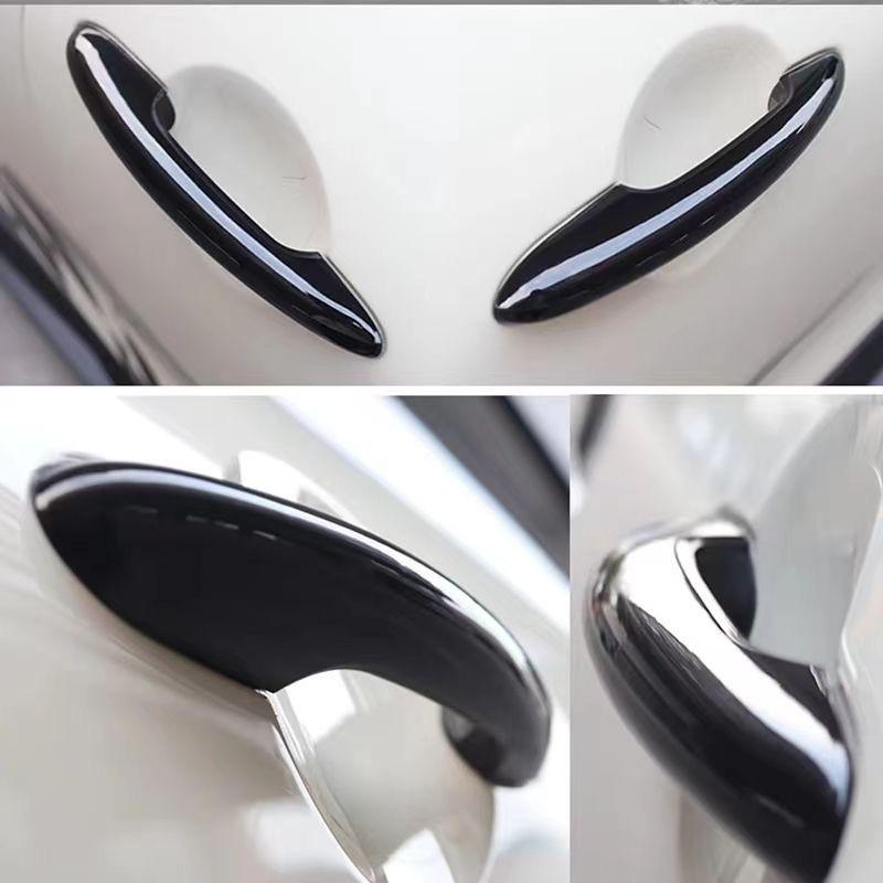 For MINI Cooper Countryman F Series F54 F55 F56 F57 F60 Carbon Fiber Black Car Door Handle Cover Sticker Styling Accessories